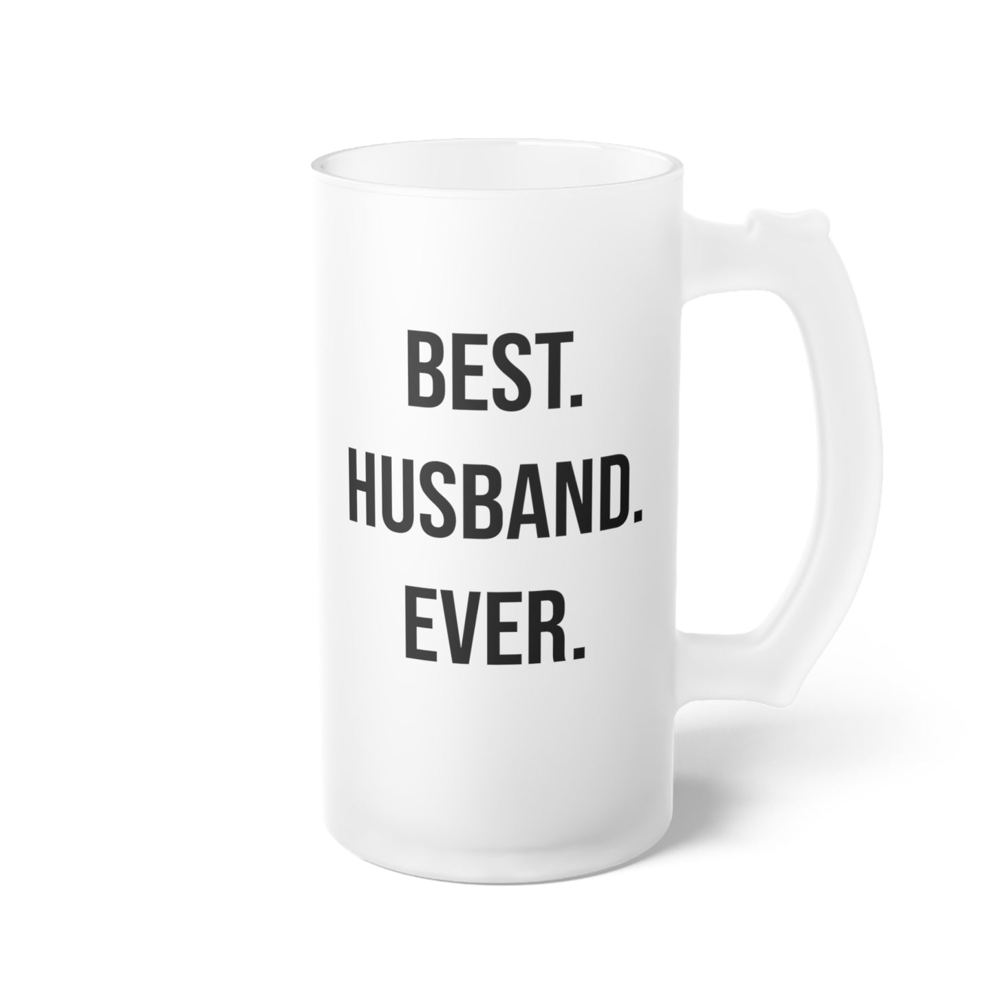 Halba de Bere cu Mesaj Sot Best. Husband. Ever., 500 ml, transparenta, mata