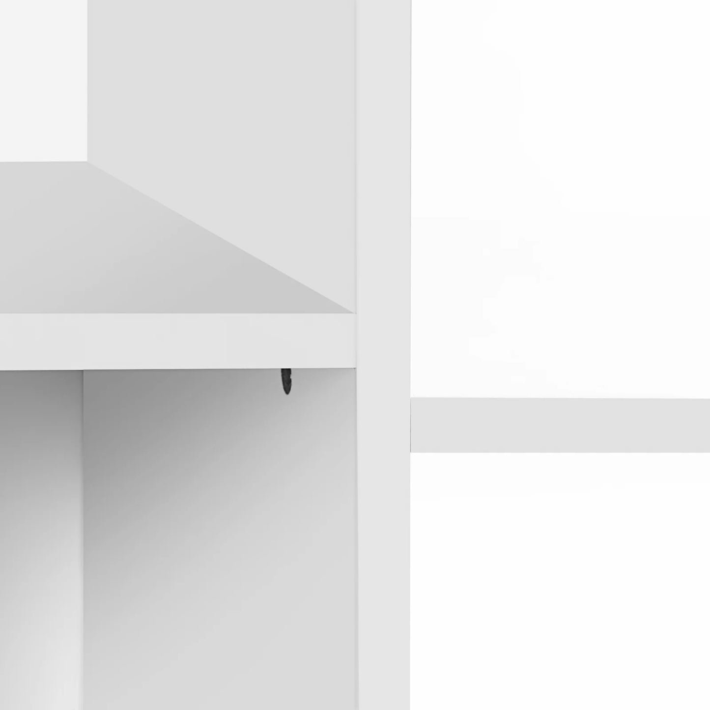 Organizator de jucarii si carti pentru copii, multifunctional cu 2 cutii de depozitare, 93x30x100cm, alb