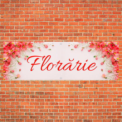 Banner Florarie, 150x50cm, capse pe toate laturile