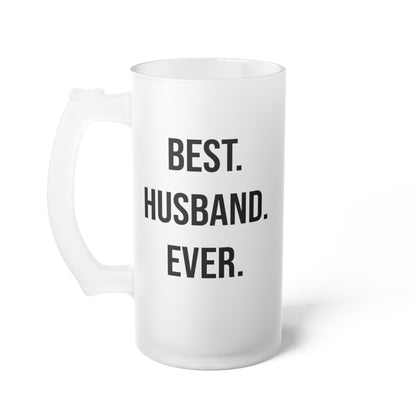 Halba de Bere cu Mesaj Sot Best. Husband. Ever., 500 ml, transparenta, mata