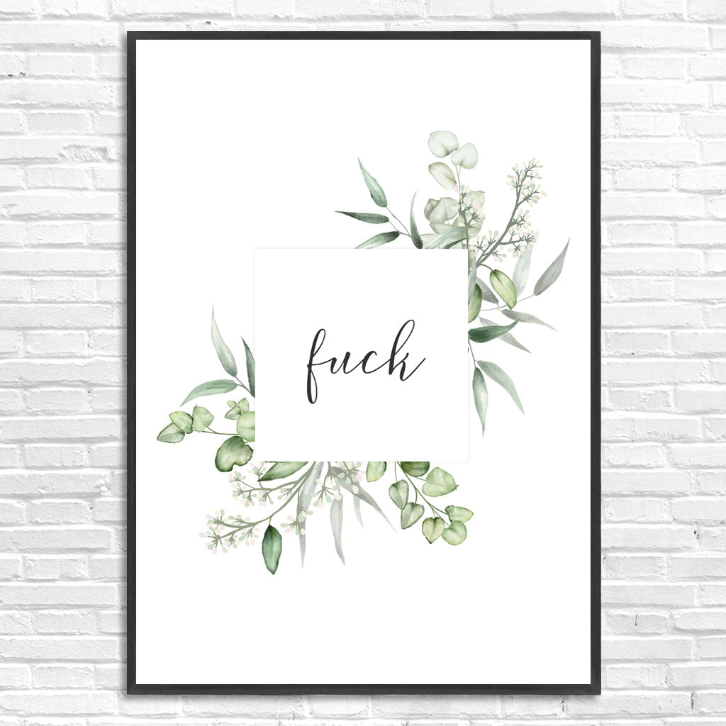 Tablou Floral F*ck, A3, 42x29,7cm
