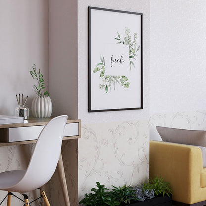 Tablou Floral F*ck, A3, 42x29,7cm