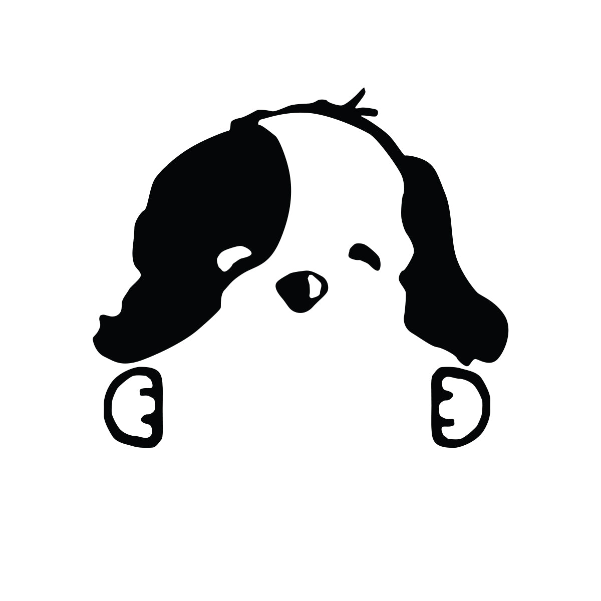 Sticker autocolant pentru intrerupator Catelus, 15x13 cm, Negru, Oracal