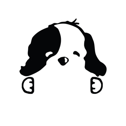 Sticker autocolant pentru intrerupator Catelus, 15x13 cm, Negru, Oracal