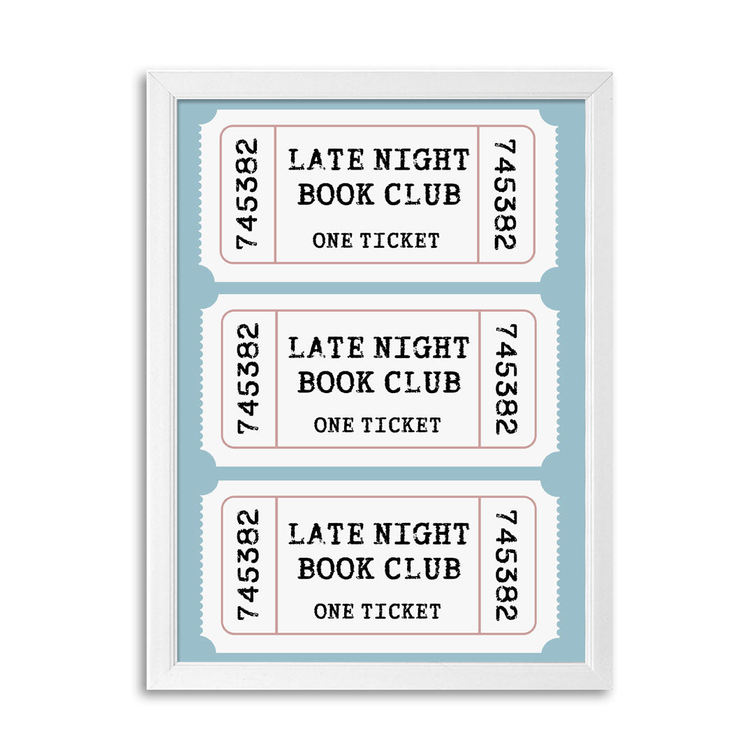 Tablou Late night book club, A3, 42x30cm