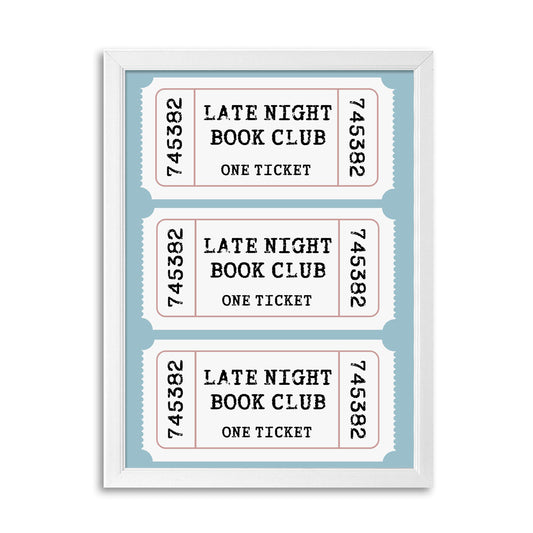 Tablou Late night book club, A3, 42x30cm