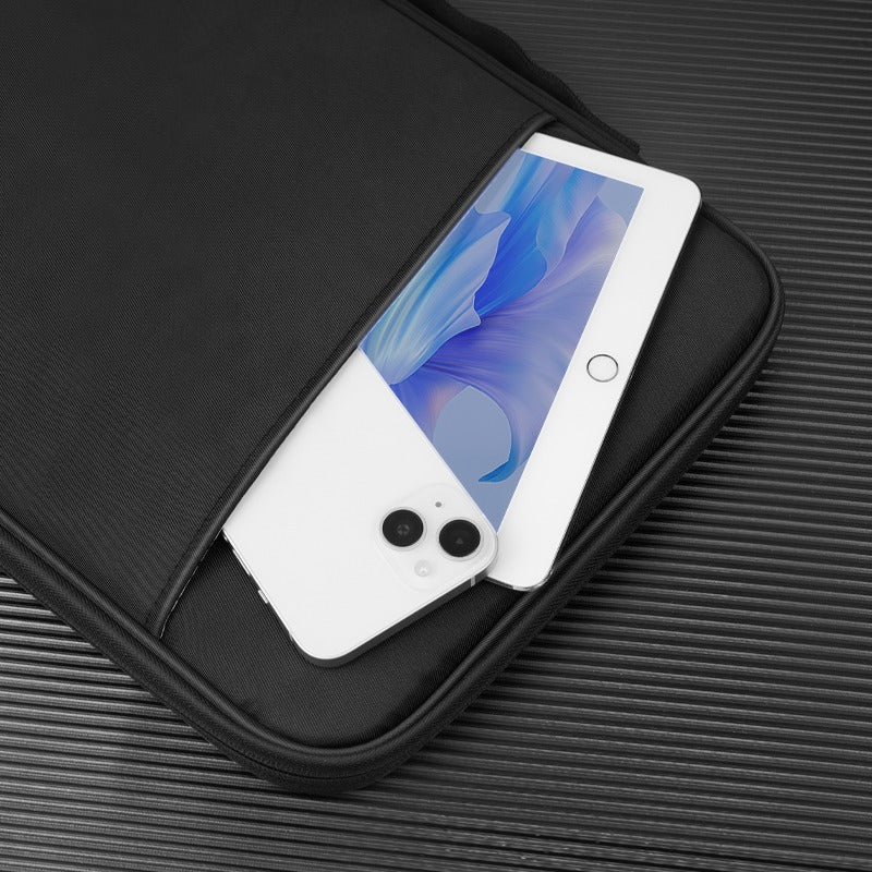 Geanta pentru laptop 12.9", din material textil, cu microfibra, Simple Series, Negru - Hoco GT2