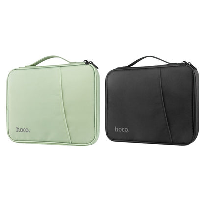 Geanta pentru laptop 10.9", din material textil, cu microfibra, Simple Series, Verde - Hoco GT2