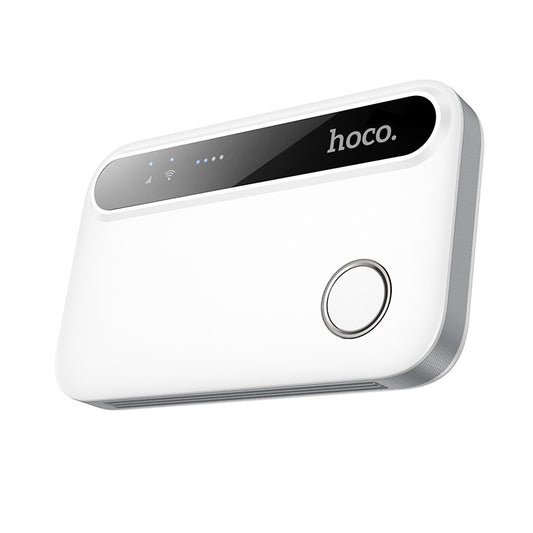 Router wireless portabil WiFi 6, 150 Mbps, micro-SIM, 2100 mAh, alb -Hoco HI41