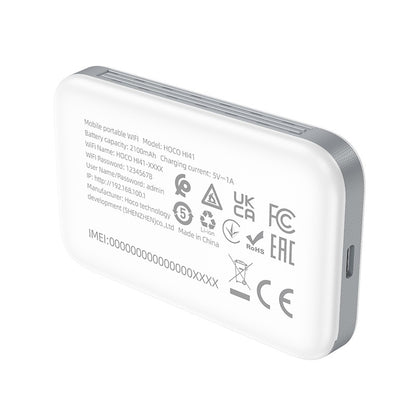 Router wireless portabil WiFi 6, 150 Mbps, micro-SIM, 2100 mAh, alb -Hoco HI41