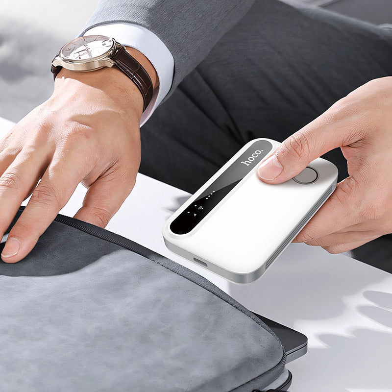 Router wireless portabil WiFi 6, 150 Mbps, micro-SIM, 2100 mAh, alb -Hoco HI41