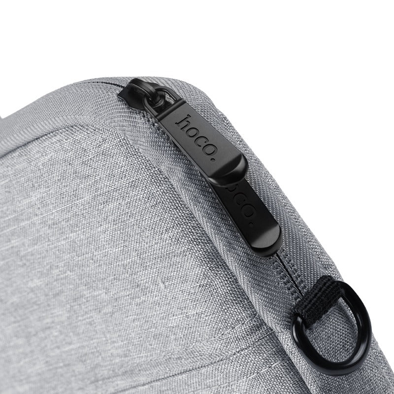 Geanta pentru laptop 14", din material textil, cu microfibra, Simple Series, Gri - Hoco GT1 (Copy)