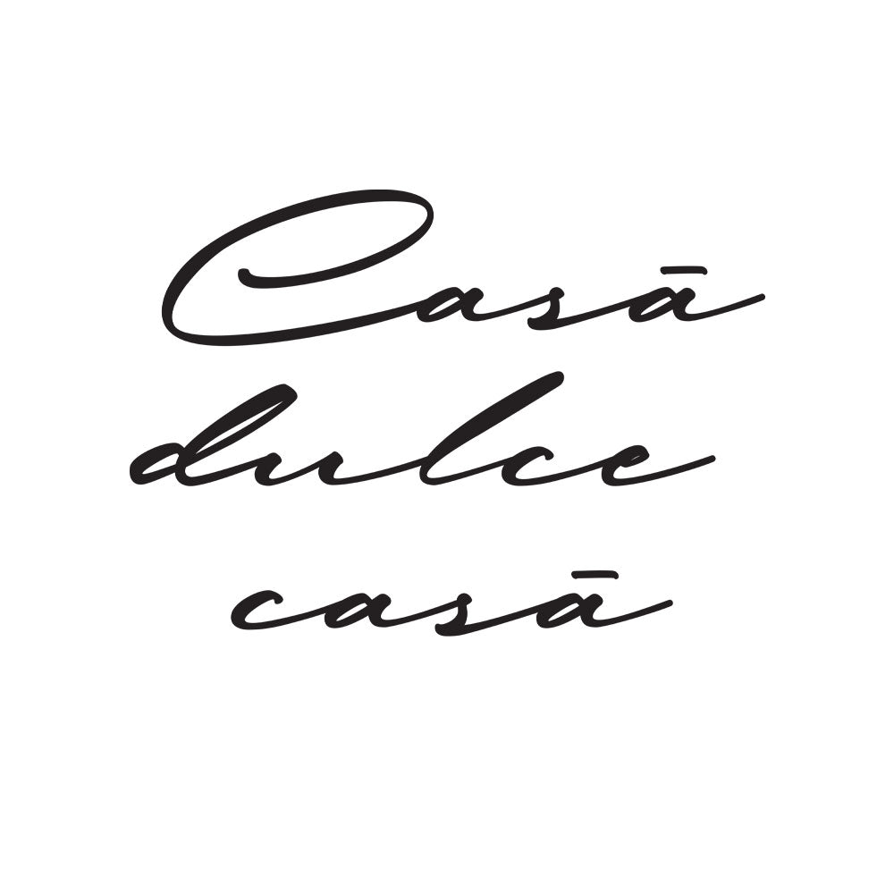 Sticker Autocolant Decorativ Casă, dulce casă, 55x47 cm, Negru, Oracal