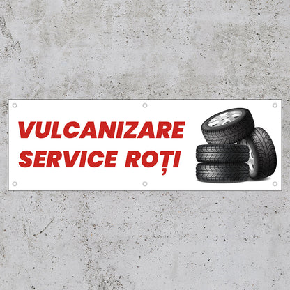 Banner Vulcanizare, 150x50cm cu capse