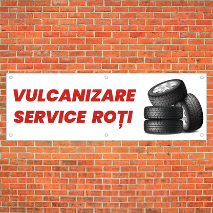 Banner Vulcanizare, 150x50cm cu capse