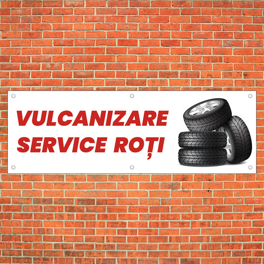 Banner Vulcanizare, 150x50cm cu capse