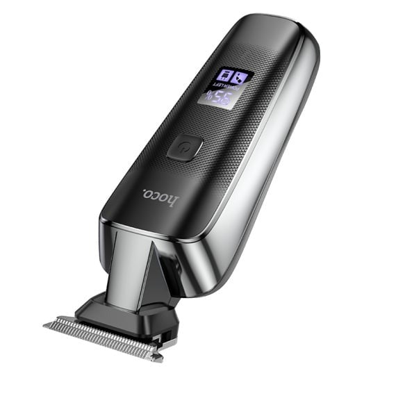 Aparat de tuns, Hoco Hair Clipper, Portabil, 600mAh, 7000RPM, Display LED, Negru - Hoco HP23