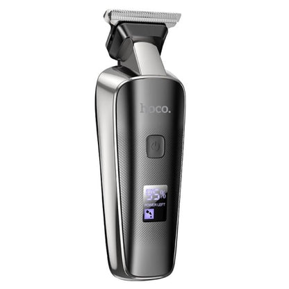 Aparat de tuns, Hoco Hair Clipper, Portabil, 600mAh, 7000RPM, Display LED, Negru - Hoco HP23
