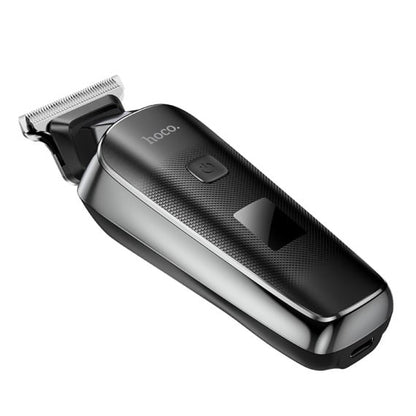 Aparat de tuns, Hoco Hair Clipper, Portabil, 600mAh, 7000RPM, Display LED, Negru - Hoco HP23