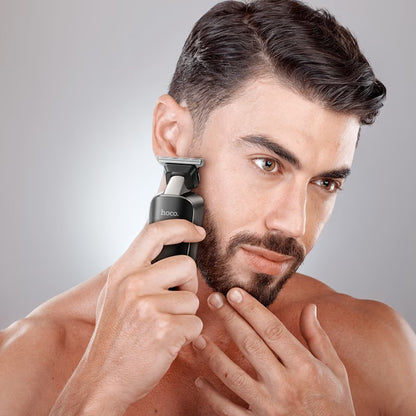 Aparat de tuns, Hoco Hair Clipper, Portabil, 600mAh, 7000RPM, Display LED, Negru - Hoco HP23